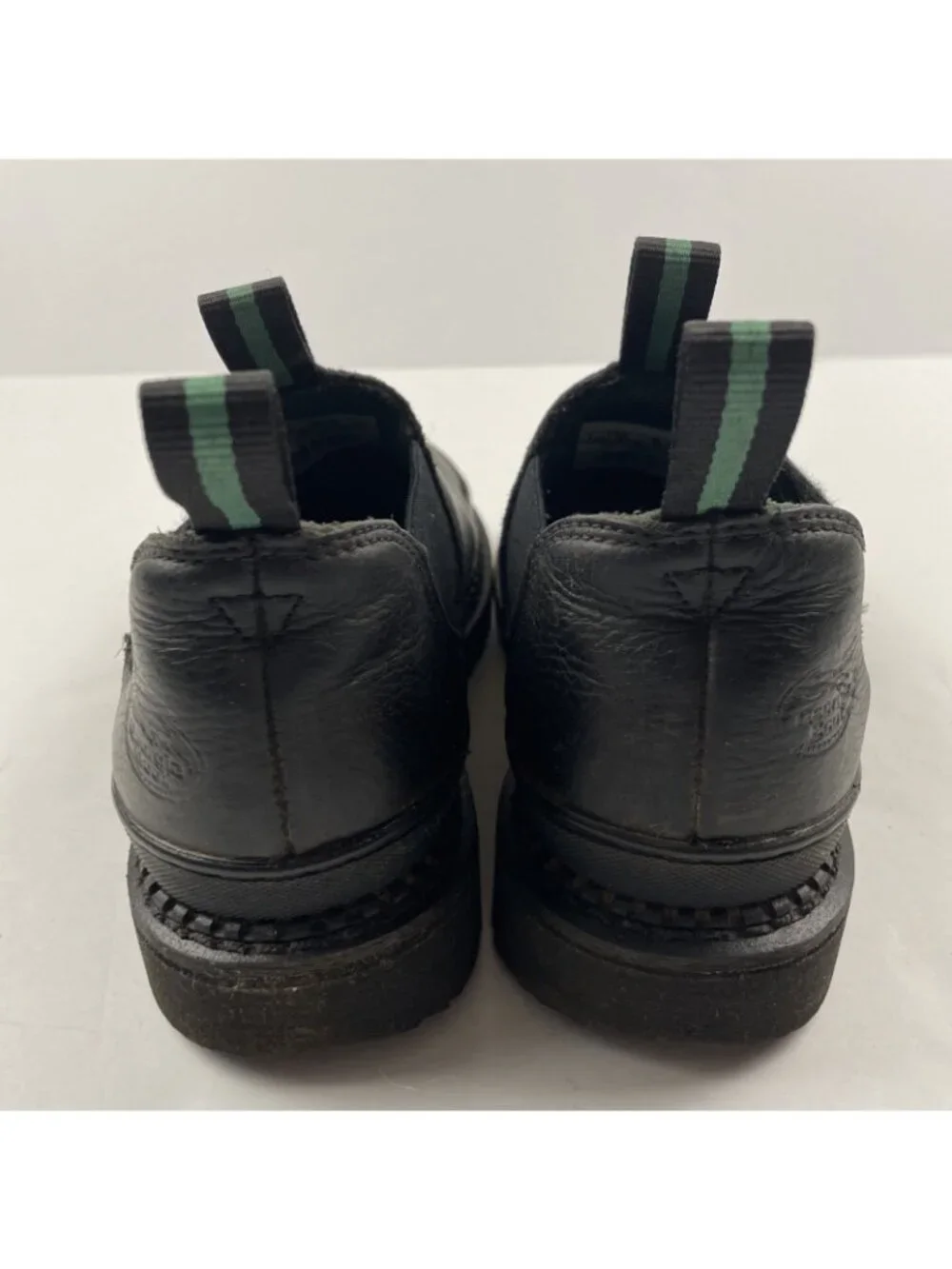 Georgia Boot Giant Romeo Mens 8 M Black Leather Work Shoe Soft Toe